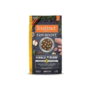 All Natural Grain Free Raw Boost Dog Food with Real Chicken and Probiotics