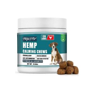 All-Natural Hemp Calming Chews for Dogs with Anxiety Relief and Stress Reduction