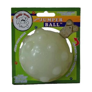 All-Natural Non-Toxic Rubber Treat-Filling, Glow-in-the-Dark Jumping Toy