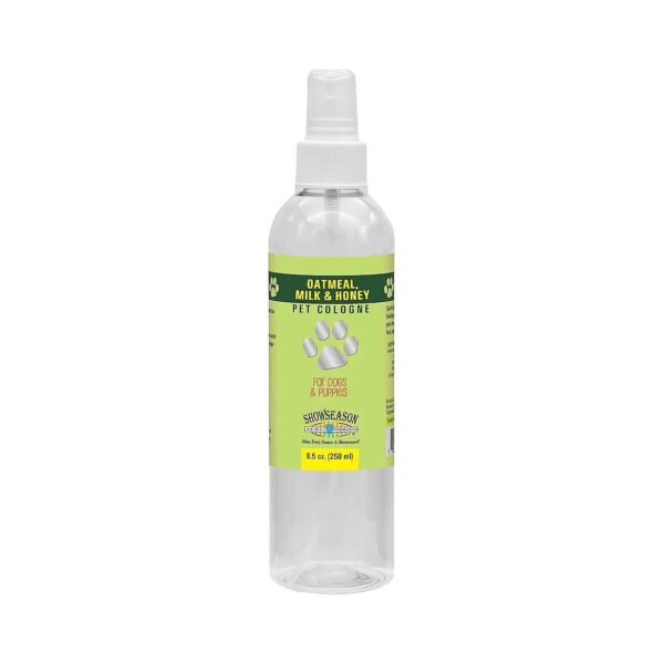 All-Natural Pet Cologne for Dogs - Oatmeal Milk Honey Spray 5 oz - No Harsh Chemicals