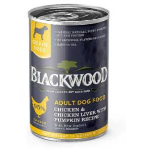 All-Natural Wet Dog Food with Chicken, Chicken Liver, and Pumpkin Made in the USA