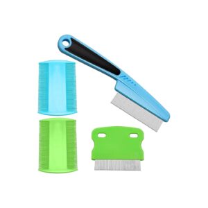 All-Occasion Pet Grooming Combs for Dogs Cats and Small Pets - 4 Pieces