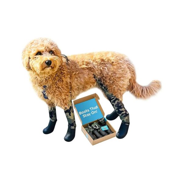 All-Season Dog Booties with Traction Grips and Comfortable Fit