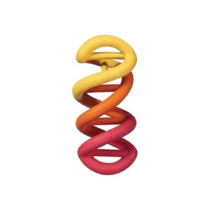 All-Stages Dog Toy, Spiral Rubber Chew Toy for Puppies and Adults