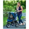 All-Weather Pet Stroller with No-Zip Entry and Easy One-Hand Fold