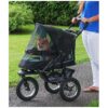 All-Weather Pet Stroller with Tether and Weather Cover Included