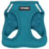 All Weather Turquoise Mesh Harness for Small to Medium Dogs with Easy Step-in Design