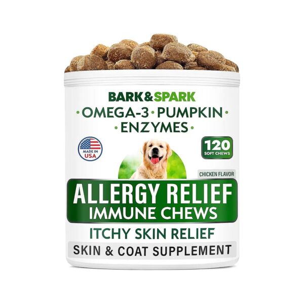 Allergy Relief Treats with Omega 3, DHA, and EPA for Itchy Skin