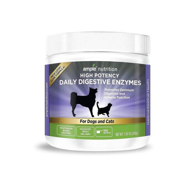 Allergy and Glutens-Friendly Digestive Enzyme Supplement for Cats and Dogs