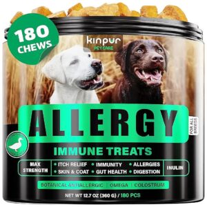 Allergy and Itching Relief for Dogs with Omega-3, Probiotics, and Apple Cider Vinegar