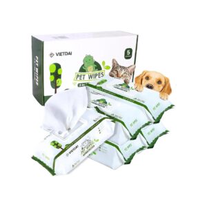 Aloe Vera and Vitamin E Infused Dog Wipes for Paw and Butt Cleaning