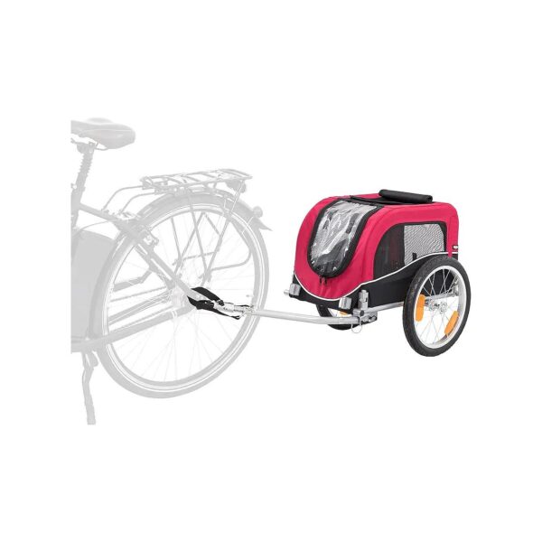 Aluminum Frame Dog Bike Trailer for Small Dogs up to 33 Pounds