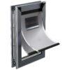 Aluminum Large Dog Door with Double Sliding Lock Panel Weatherproof Easy Install