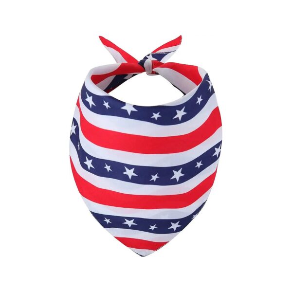 American Flag Dog Bandana with Stylish Design for Small XS Dogs and Cats