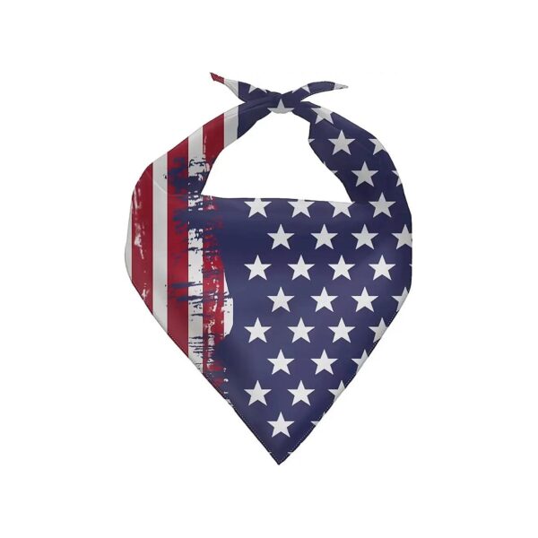 American Flag Dog Scarf Bandanas for Small to Large Dogs Cats