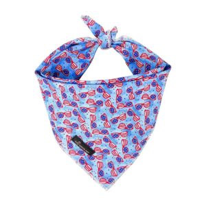 American Flag Dog Scarf Soft and Breathable Triangle Bib for Small to Large Dogs Cats