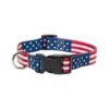 American Flag Pattern Polyester Collar with Adjustable Length and Easy Release Buckle