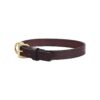 American Made Black Leather Dog Collar with Brass Accents and Buckle Closure