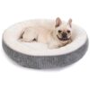 Anti Anxiety Cuddler Dog Bed with Removable Washable Cover for Medium Size Dogs