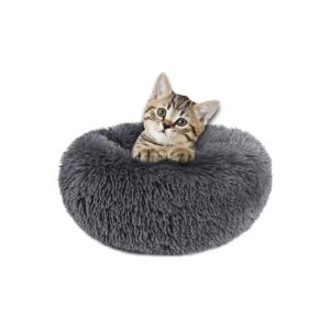 Anti Anxiety Pet Bed for Small Breeds with Soft Plush Material and Waterproof Bottom