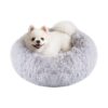 Anti Anxiety Pet Bed with Washable Fuzzy Plush Material for Small Medium Large Dogs