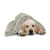 Anti-Anxiety Snuggler Blanket for Large Dogs in Silver Grey Color