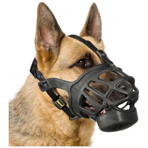 Anti-Biting and Licking Dog Muzzle with Removable Slow Feeder