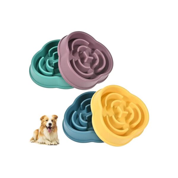 Anti-Choking Slow Feeding Dog Bowls with Puzzle Design for Small and Medium Breed Dogs