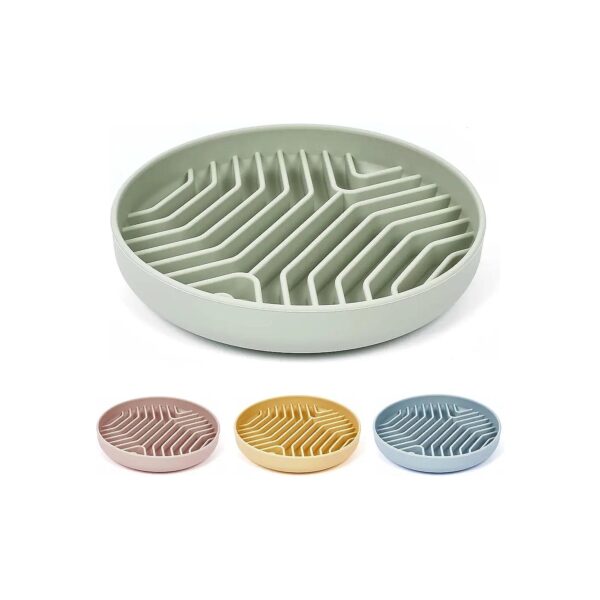 Anti-Choking and Non-Slip Slow Feeding Dog Bowls for Small to Medium Dogs and Cats