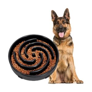 Anti-Gulping Dog Feeding Bowl for Large and Medium Breed Dogs with Maze Design