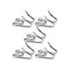 Anti-Rust Silver Stainless Steel Prong Collar Link Exchangables