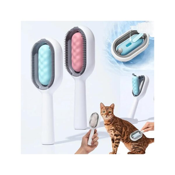 Anti-Slip Handle Pet Brush with Unique Water Tank for Dogs, Cats, and Rabbits