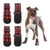 Anti Slip Rain Snow Boots for Medium Large Dogs Winter Warm Outdoor Dog Shoes