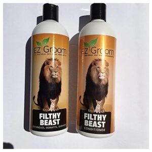 Anti-Static Shampoo and Conditioner for Pet Coats that Reduce Shedding and Tangling