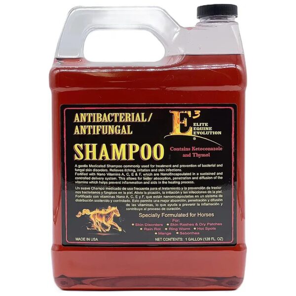 Antibacterial and Antifungal Shampoo for Horse Coat Relief