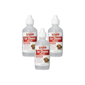 Antiseptic Pet Ear Cleaner for Dogs and Cats 4oz 3 Pack Sulfodene Solution