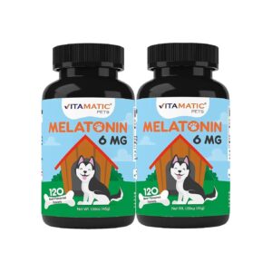 Anxiety Relief Dogs Melatonin 6mg Chewable Tablets Beef Flavor USA Made