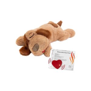 Anxiety-Relieving Interactive Plush Toy with Realistic Heartbeat for Dogs