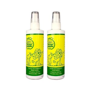 Apple Flavored Spray for Baby Dogs Deters Biting and Chewing Motion