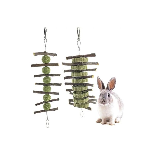 Apple Wood Stick Chew Toys for Small Animal Dental Health and Hygiene