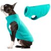 Aqua Fleece Dog Jacket for Small to Medium Breeds Warm Pet Clothing