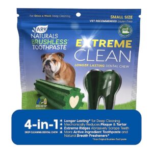 Ark Naturals Extreme Clean Dog Dental Chew for Small Breeds Protection