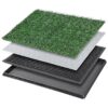 Artificial Grass Dog Potty System Indoor Outdoor Puppy Training Kit Reusable Pee Pad