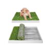 Artificial Grass Dog Potty with Tray for Indoor Puppy Training