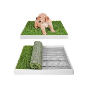 Artificial Grass Dog Potty with Tray for Indoor Puppy Training