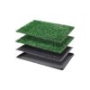 Artificial Grass Pad for Indoor Dogs with Tray and Replacement Pads