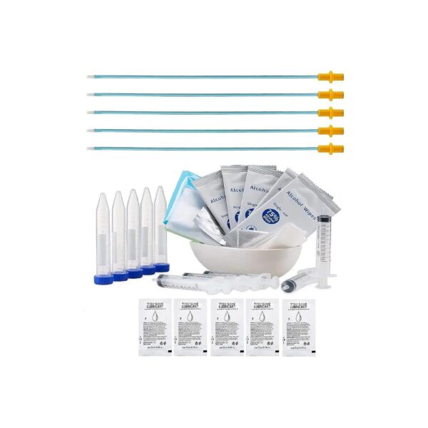 Artificial Insemination Dog Kit with 5-Pack Semen Collection Cones and Lubricating Jelly