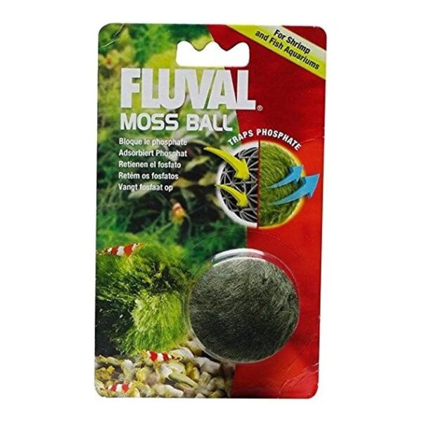 Artificial Moss Ball for Phosphate Control in Shrimp and Fish Aquariums Up to 2 Months