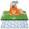 Artificial Turf Grass Mat and Pee Pad Combo for Small Dog Litter Box Potty Training