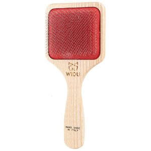 Ash Wood Carding Brush for Medium Large Pets with 14mm Long Teeth